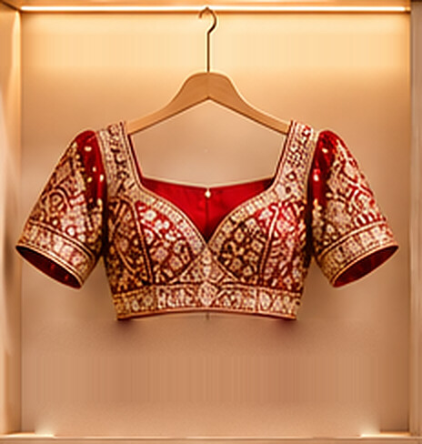 Bridal Blouses on a hanger