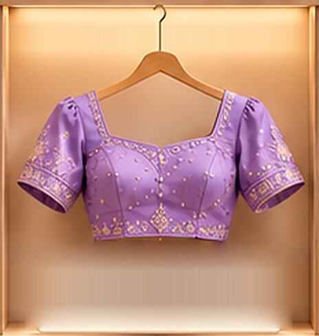 Party Wear Blouses on a hanger